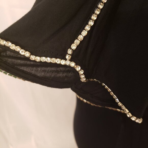 INC International Concepts Short-Sleeve Jewel-Embellished Black Top, XL - Picture 6 of 8